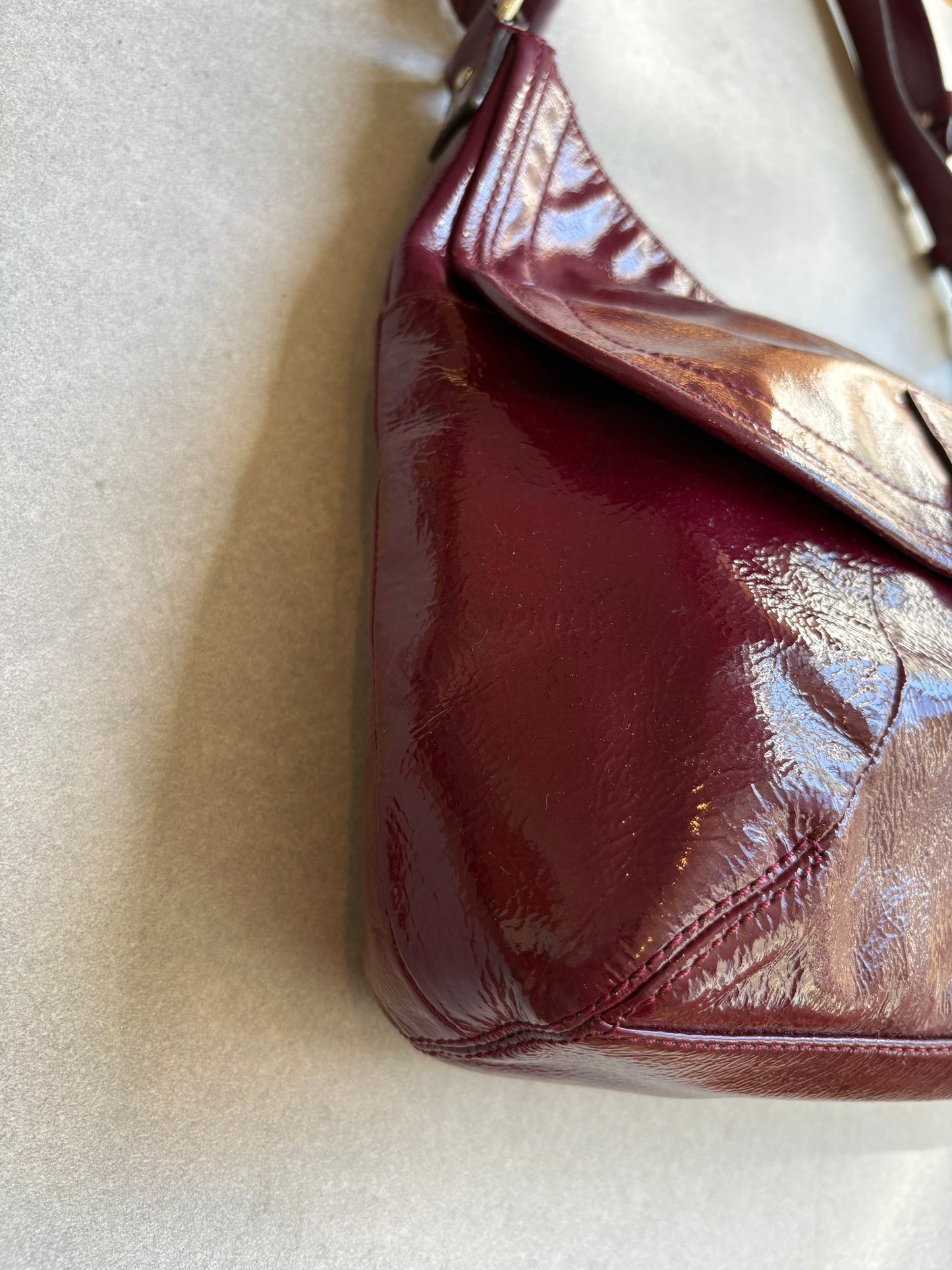 Coach Soho Plum Patent Leather Shoulder Bag