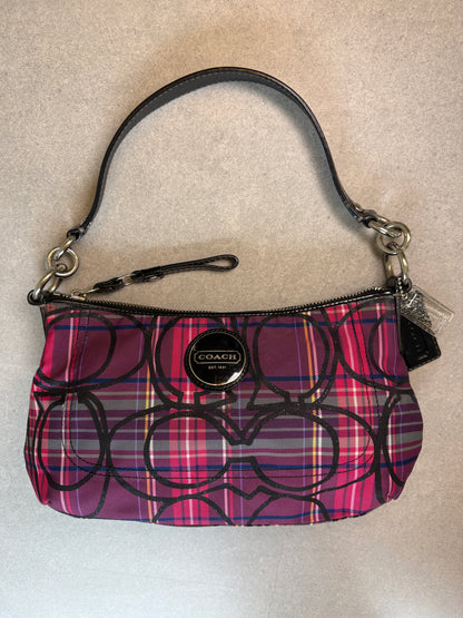 Coach Poppy Tartan Shoulder Bag
