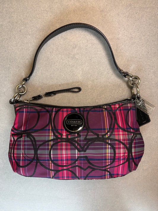 Coach Poppy Tartan Shoulder Bag