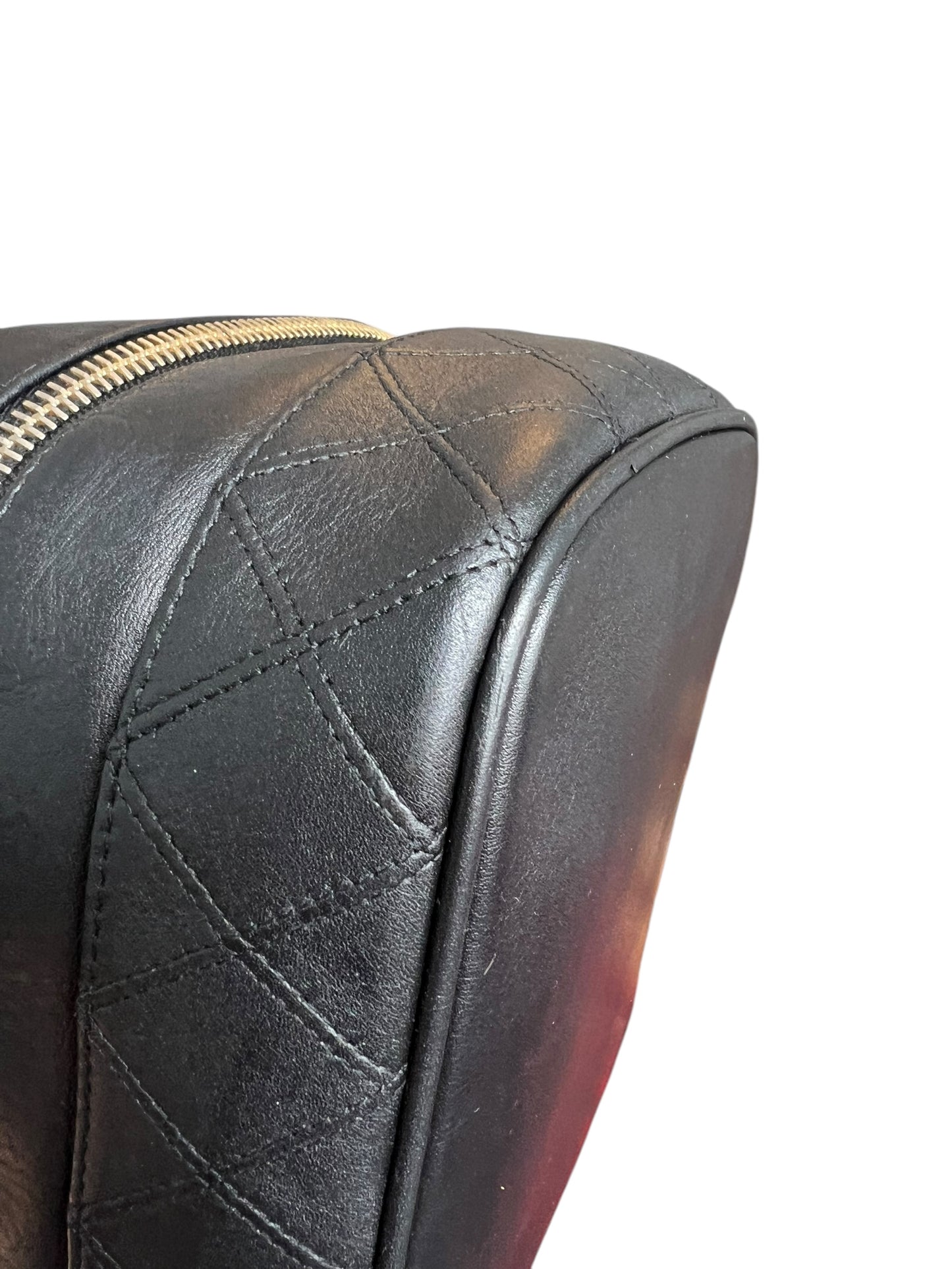 Chanel Black CC Quilted Vanity Bag