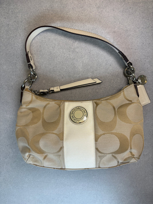 Coach Poppy Beige Shoulder Bag