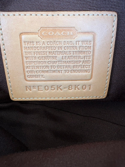 Coach Signature Brown Shoulder Bag