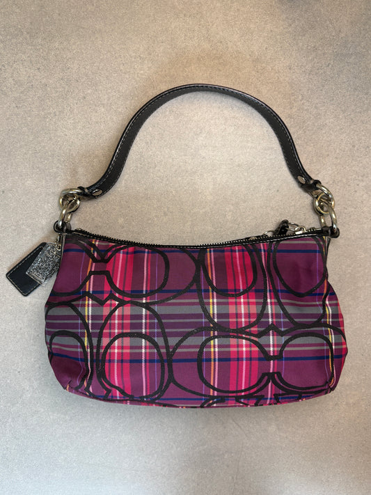 Coach Poppy Tartan Shoulder Bag