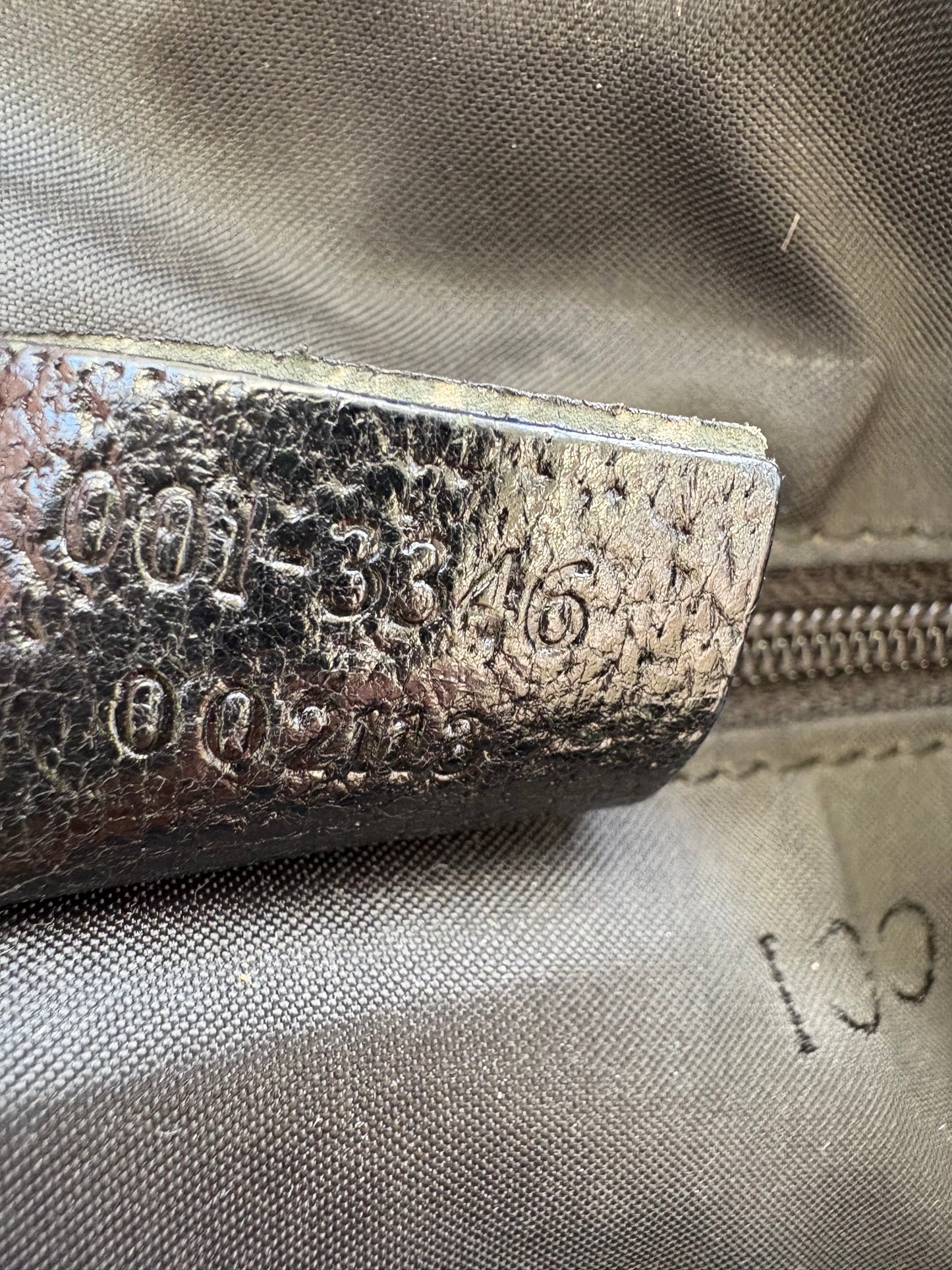 Gucci Black Leather and Material Jackie Bag