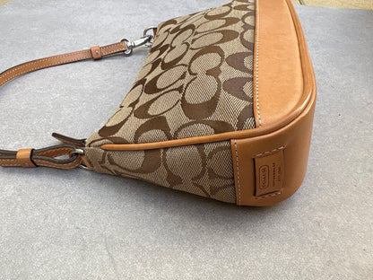 Coach Signature Demi Tan Shoulder Bag