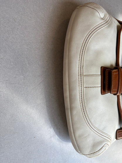 Coach Soho Cream and Brown Leather Shoulder Bag