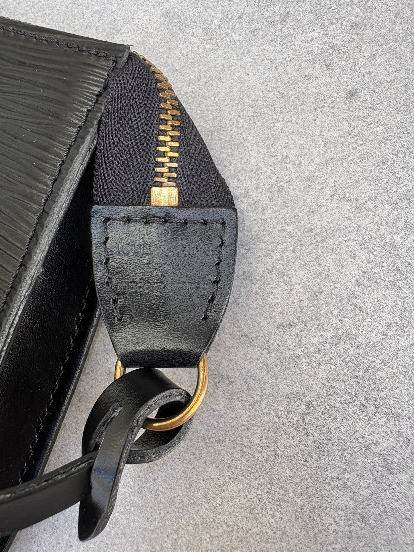 Louis Vuitton Black Epi Leather Pochette Accessoires