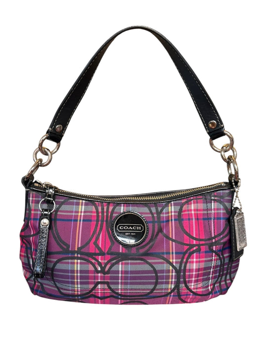 Coach Poppy Tartan Shoulder Bag