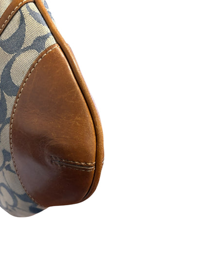 Coach Blue Monogram Shoulder Bag