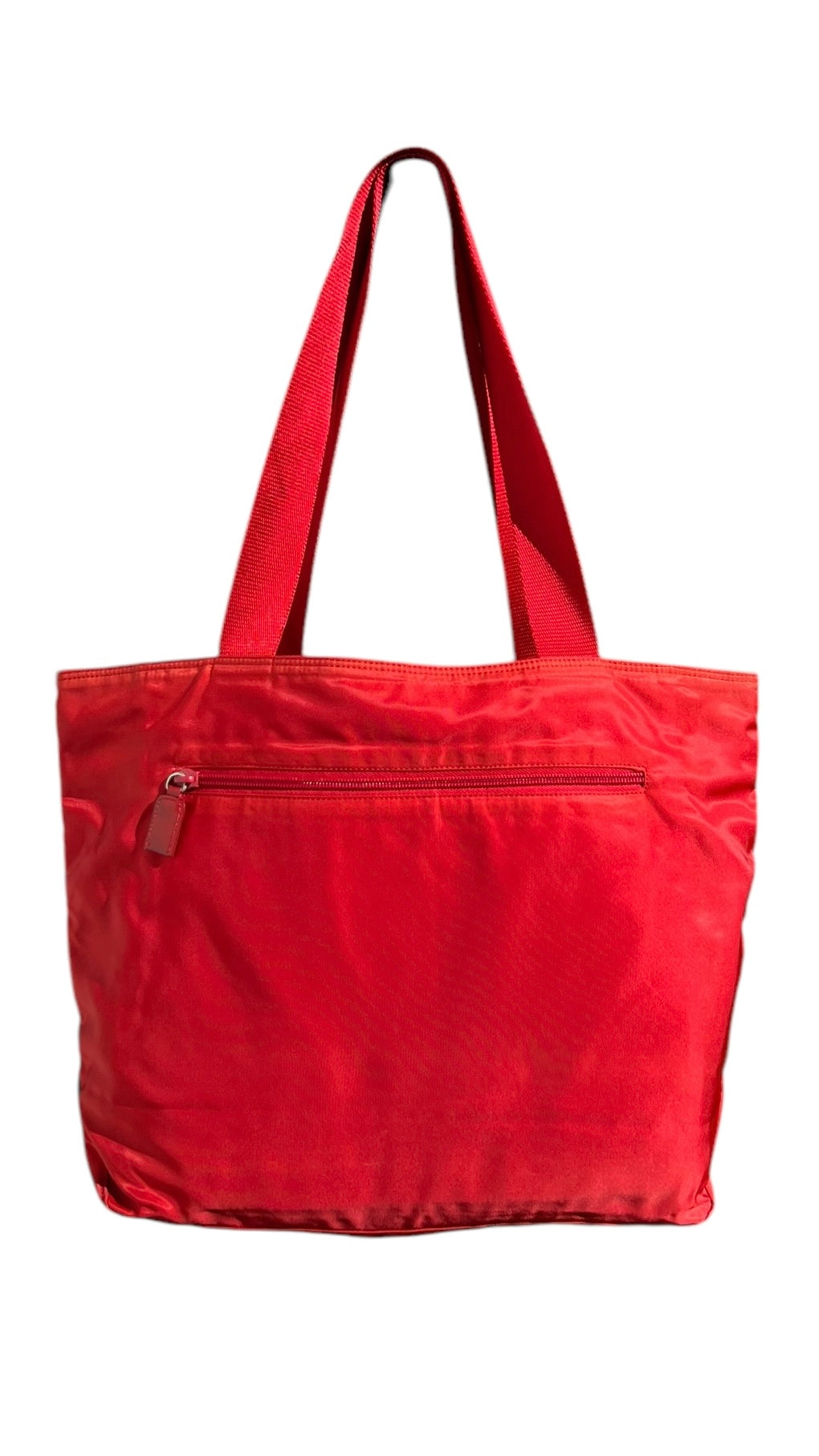 Prada Nylon Tote Bag Red