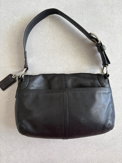 Coach Soho Black Leather Shoulder Bag