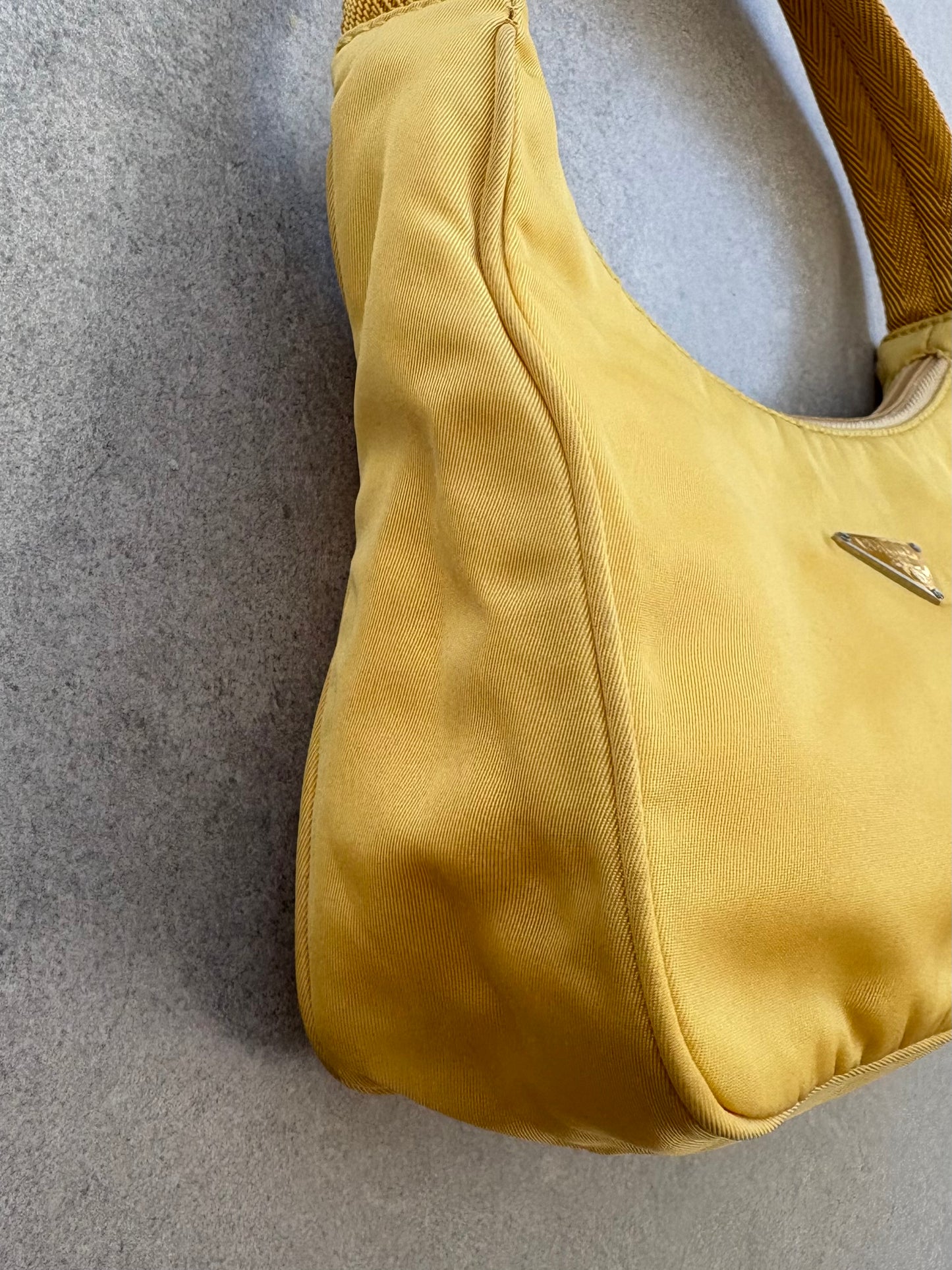 Prada Yellow Re-edition 2000 Nylon bag