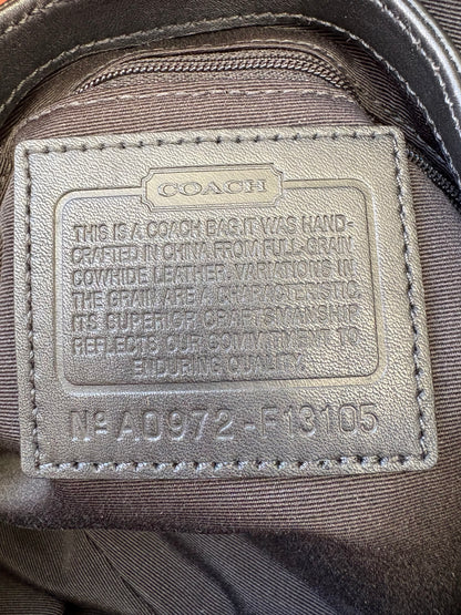 Coach Soho Black Leather Shoulder Bag