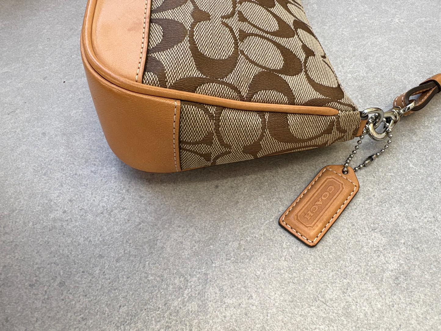 Coach Signature Demi Tan Shoulder Bag