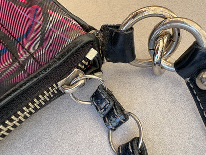 Coach Poppy Tartan Monogram Shoulder Bag