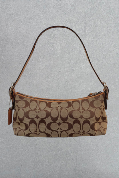 Coach Signature Brown Shoulder Bag