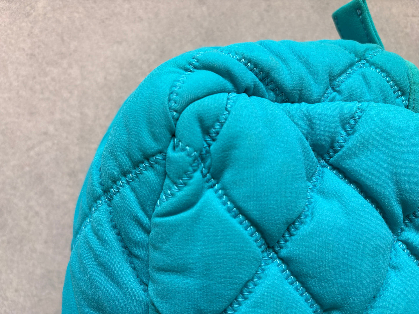 Chanel Turquoise Quilted Bubble Chain Bag