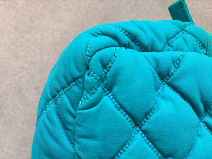 Chanel Turquoise Quilted Bubble Chain Bag