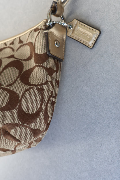 Coach Signature Tan Shoulder Bag
