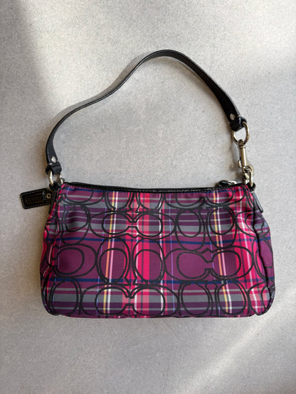 Coach Poppy Tartan Shoulder Bag
