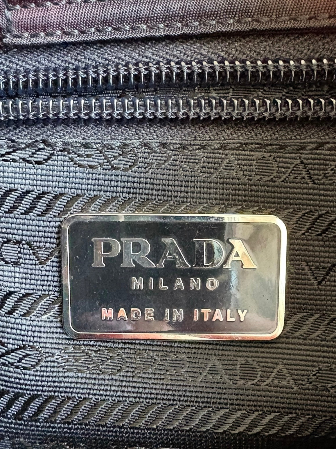 Prada Green Nylon Shoulder Bag