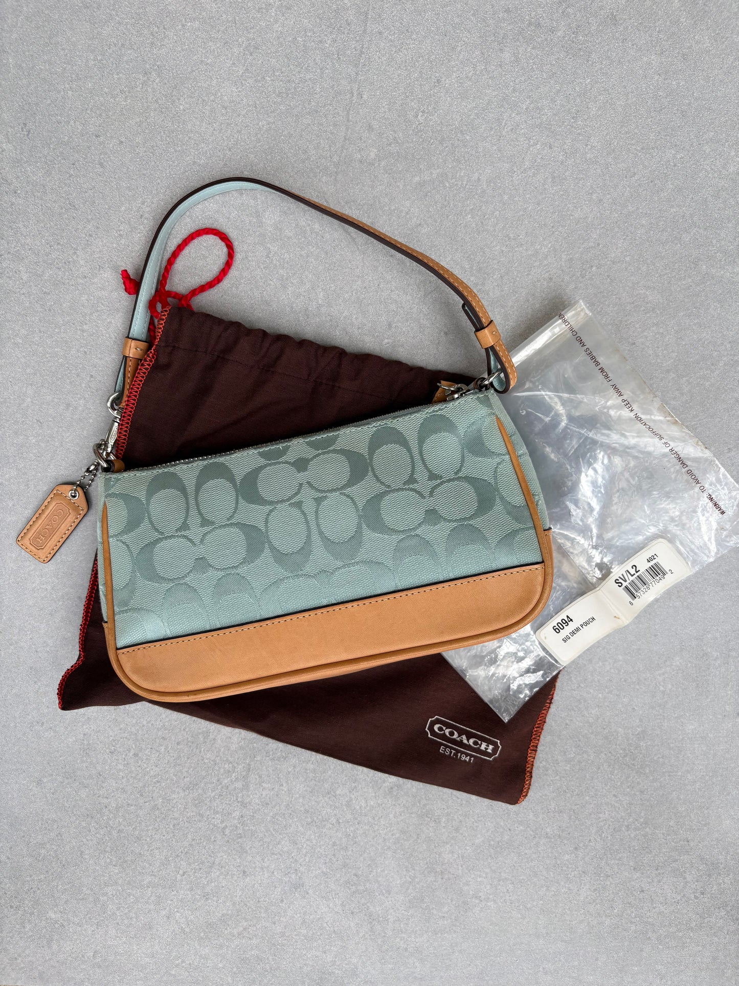 Coach Demi Blue Monogram