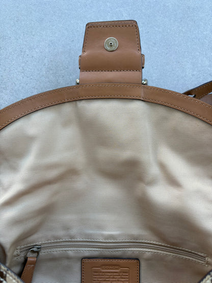 Coach Soho Brown Monogram Shoulder Bag