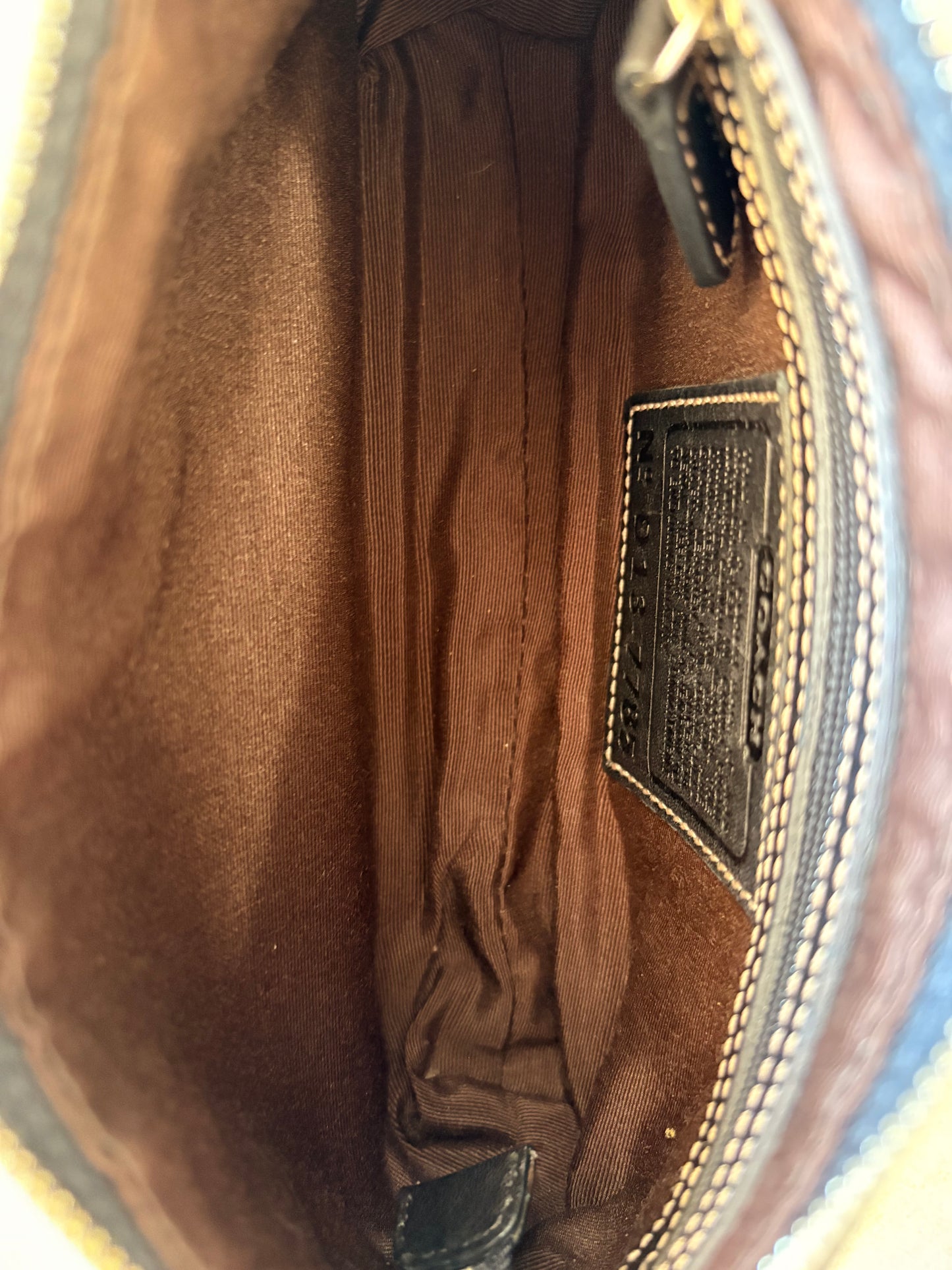 Coach Black Leather Demi Shoulder Bag