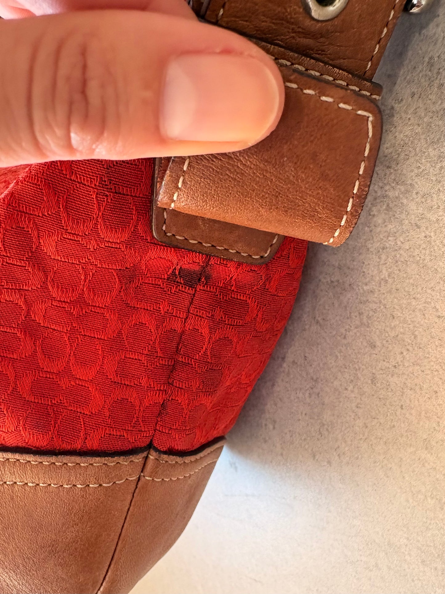 Coach Soho Monogram Bag Red