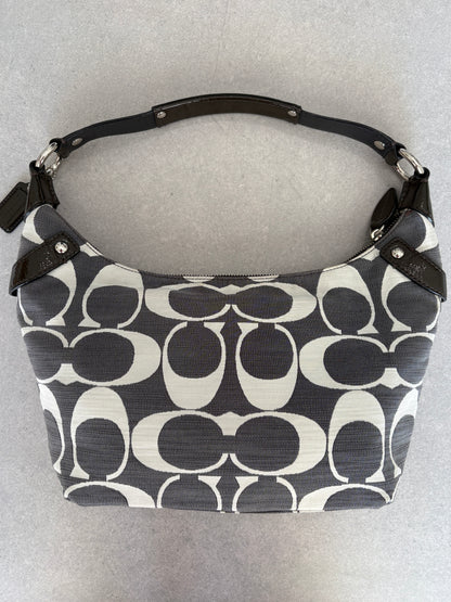 Coach Grey Monogram Shoulder Bag