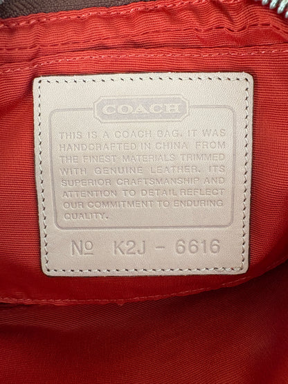 Coach Brown Canvas Signature Crossbody Bag