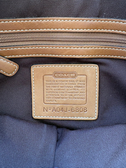 Coach Soho Brown Monogram Shoulder Bag