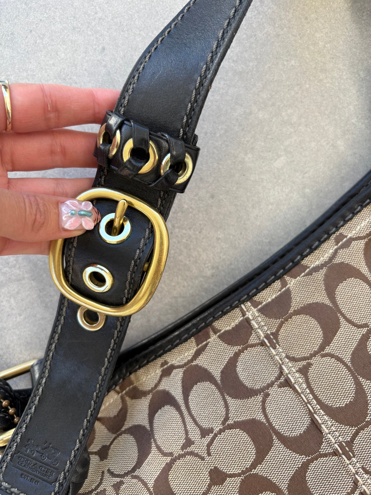 Coach Bleeker Bag in Brown Monogram Signature Print