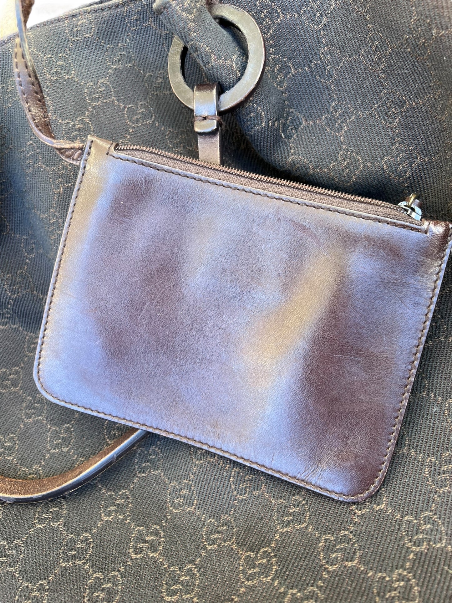 Gucci GG Canvas & Leather Tote Bag
