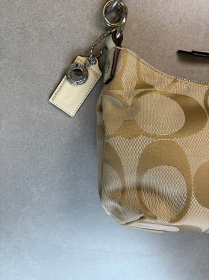 Coach Poppy Beige Shoulder Bag