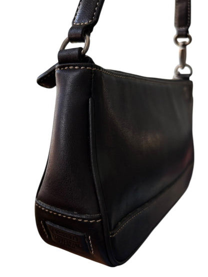 Coach Black Leather Demi Shoulder Bag