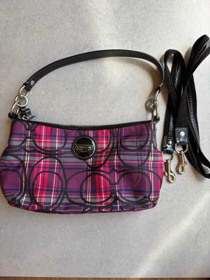 Coach Poppy Tartan Shoulder Bag