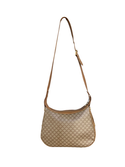 Celine Macadam Triomphe One Shoulder Bag Beige
