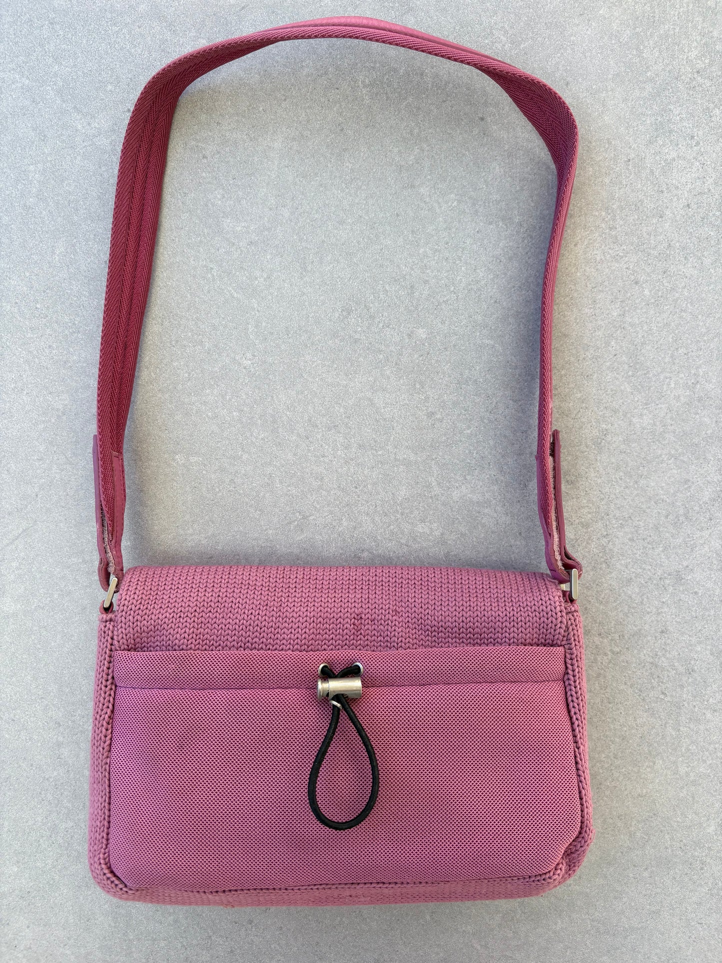 Prada Knit Shoulder Bag Pink