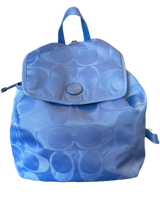 Coach Blue Backpack