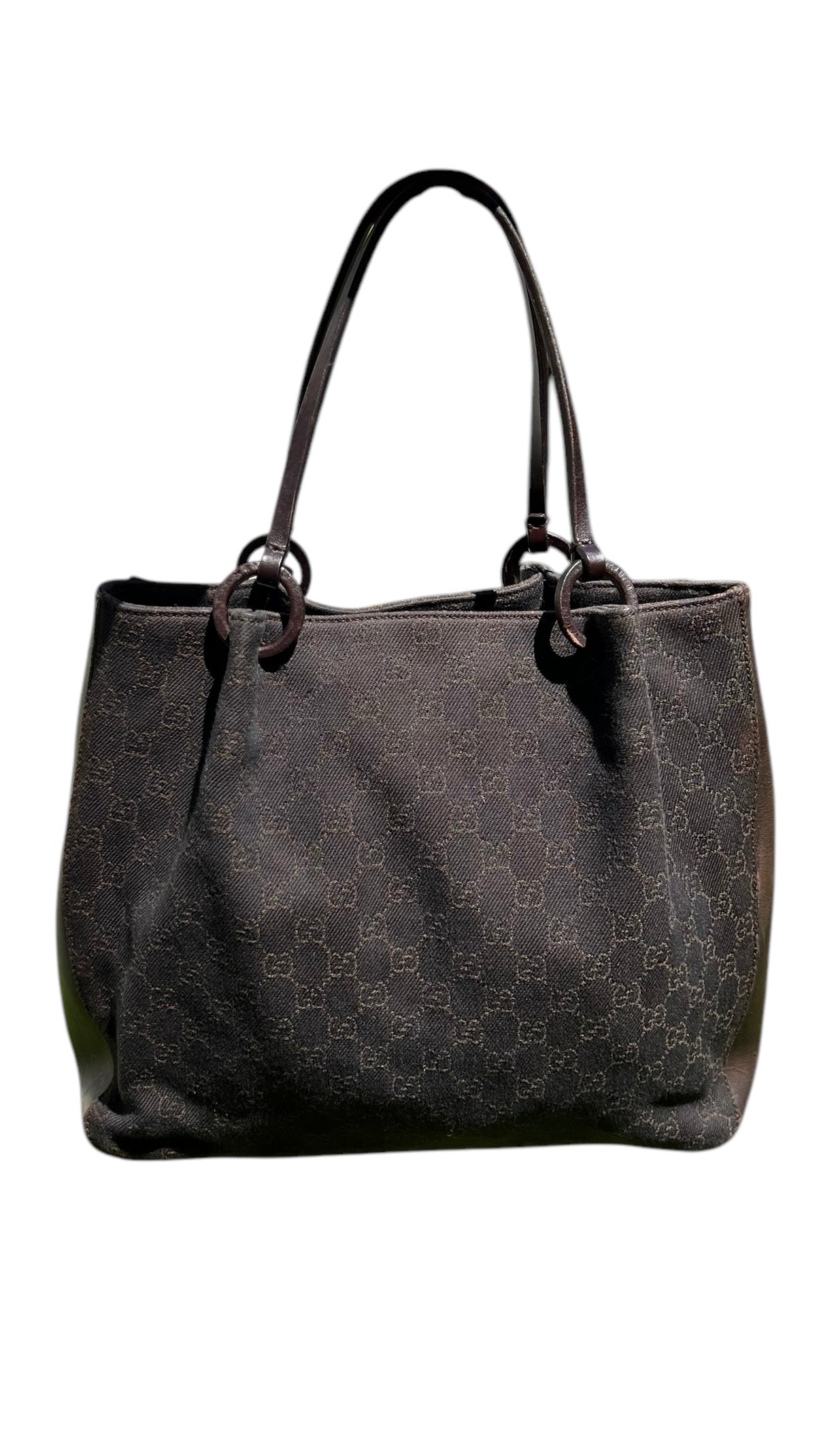 Gucci GG Canvas & Leather Tote Bag