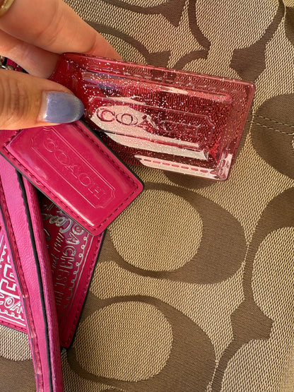 Coach Brown and Pink Tote Bag