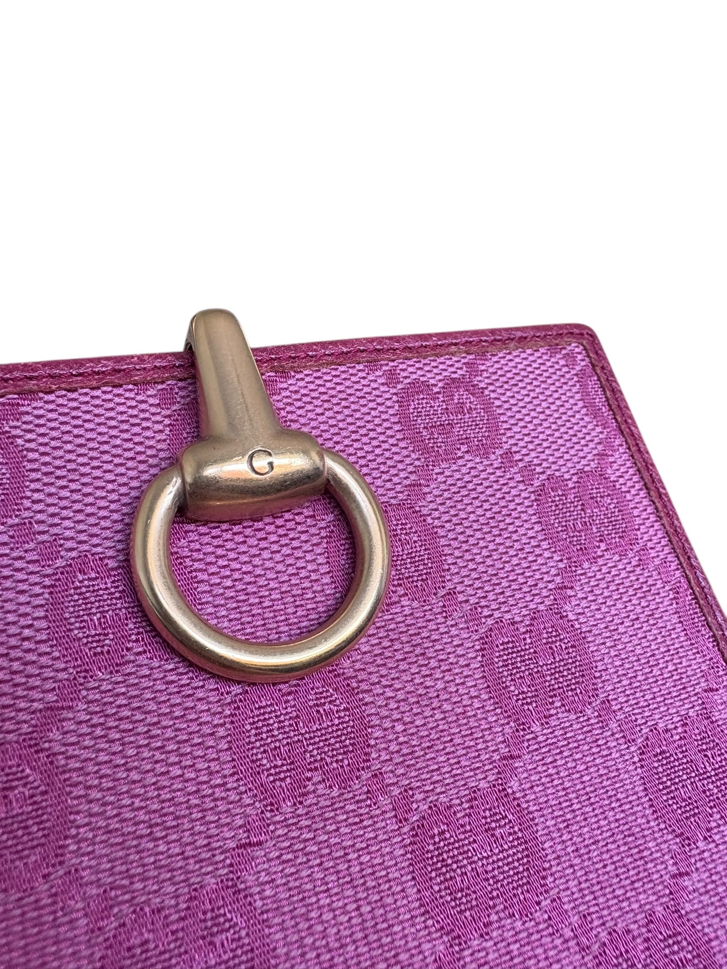 Gucci GG Pink Horsebit Wallet