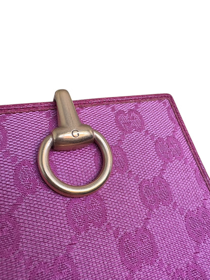 Gucci GG Pink Horsebit Wallet