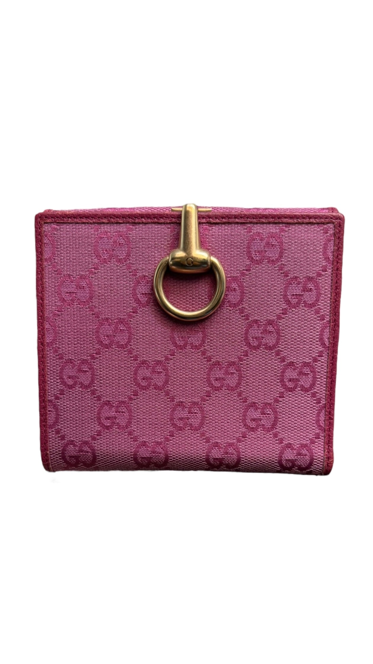 Gucci GG Pink Horsebit Wallet