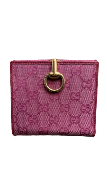 Gucci GG Pink Horsebit Wallet
