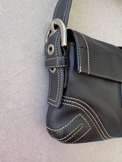 Coach Soho Black Leather Shoulder Bag