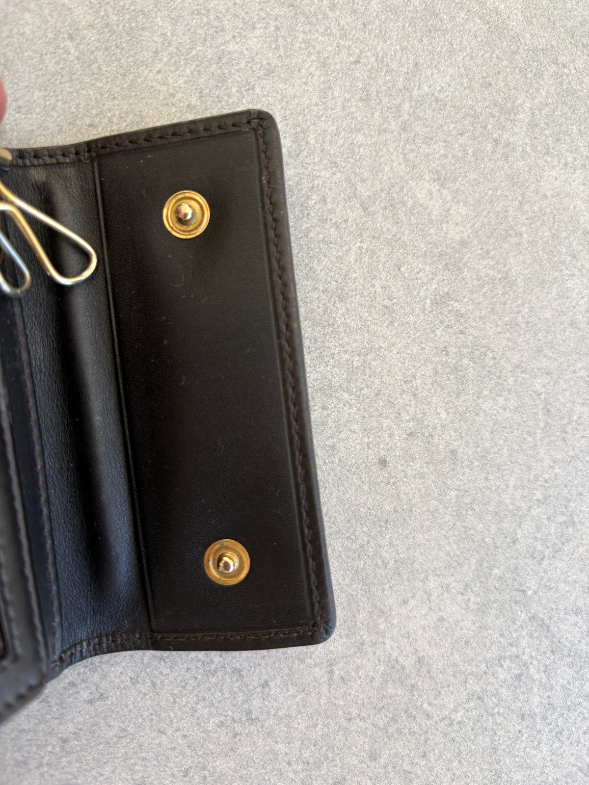 Fendi Zucca Canvas and Leather Key Holder