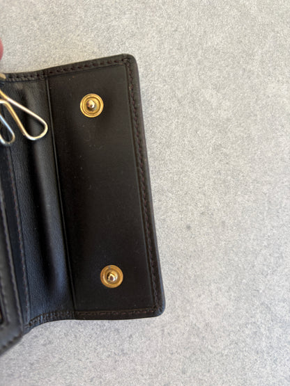 Fendi Zucca Canvas and Leather Key Holder