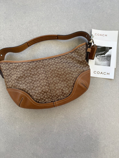 Coach Soho Monogram Bag Brown with Dustbag